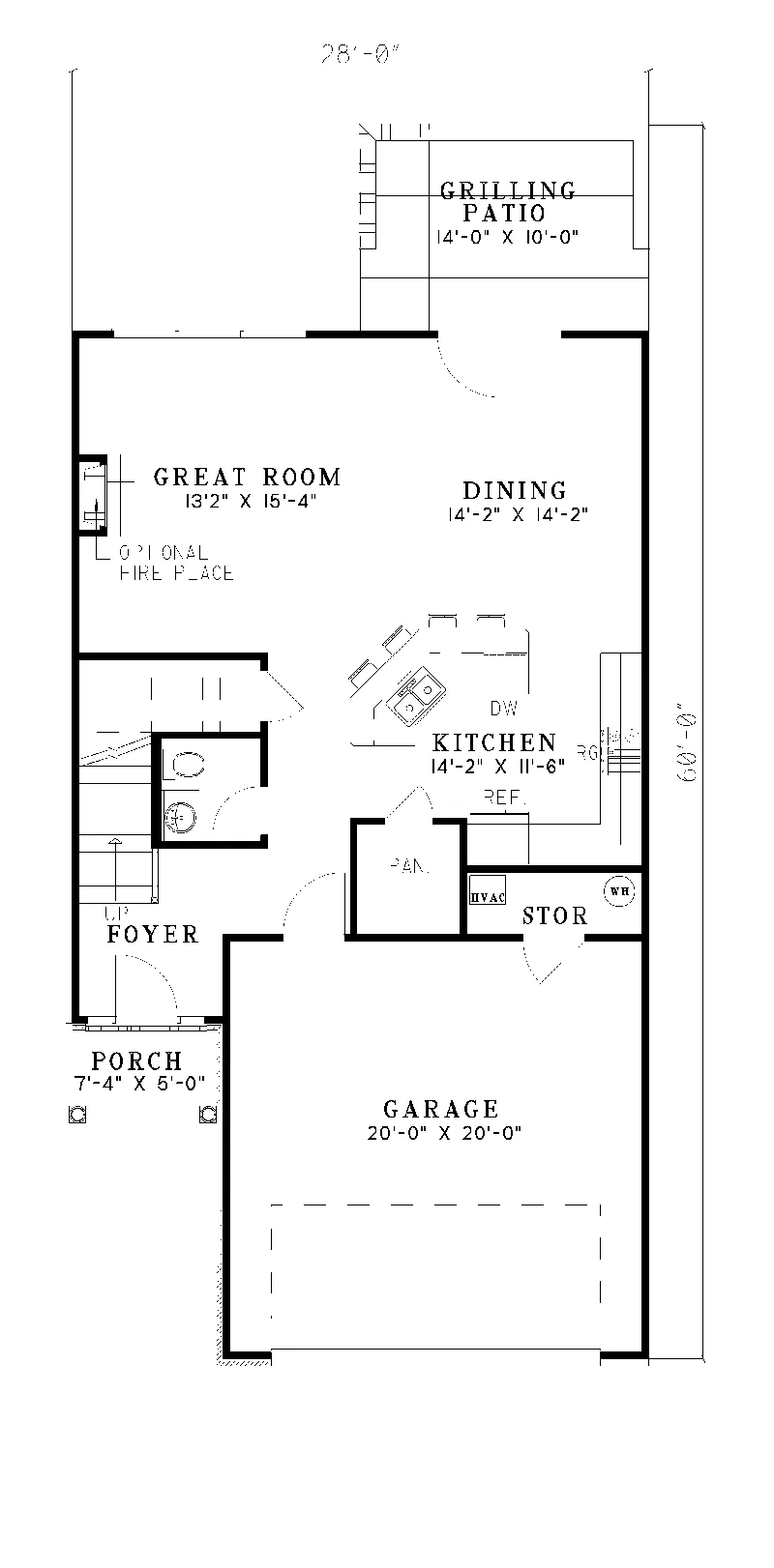 Arts & Crafts House Plan First Floor - Leinster Hill Traditional Home 055D-0243 - Shop House Plans and More