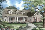 Grand Southern Country Design With Wide Front Porch