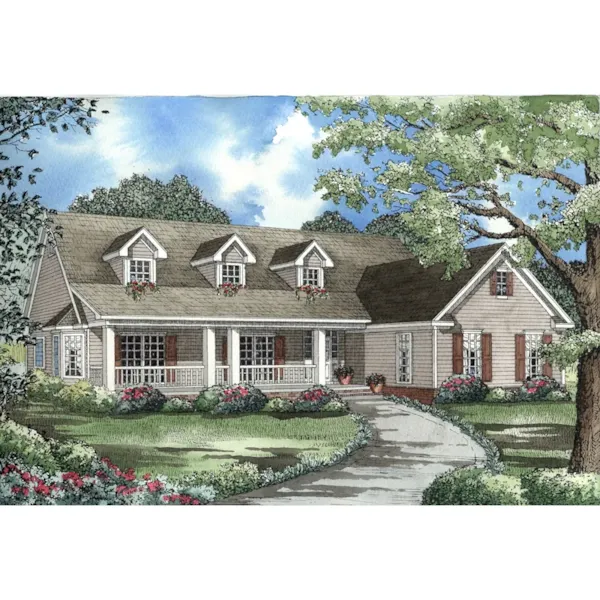 Grand Southern Country Design With Wide Front Porch