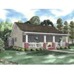 Compact, Ranch Acadian Home Plan