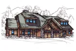 Rustic Craftsman Home With Tudor Flairs
