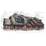 Rustic Craftsman Home With Tudor Flairs