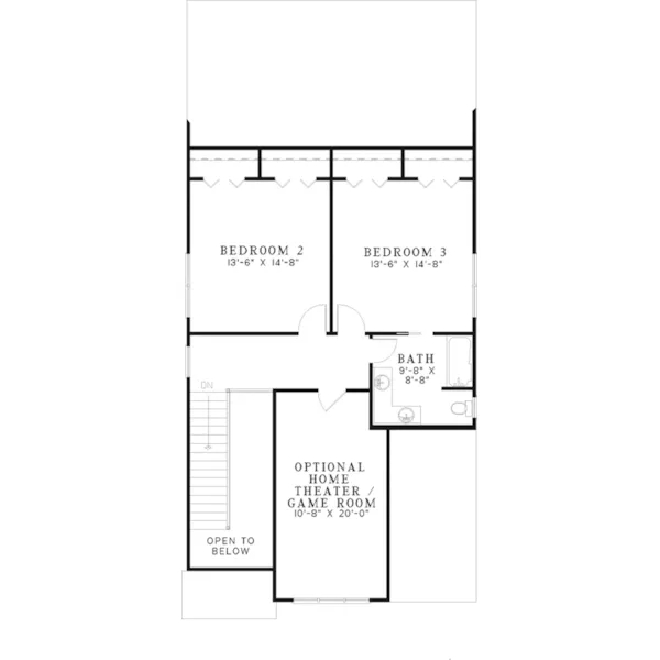 Contemporary House Plan Second Floor - Morgan Bay Craftsman Home 055D-0262 - Shop House Plans and More