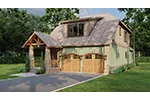 Mountain House Plan Front Photo 02 - Morgan Bay Craftsman Home 055D-0262 - Shop House Plans and More