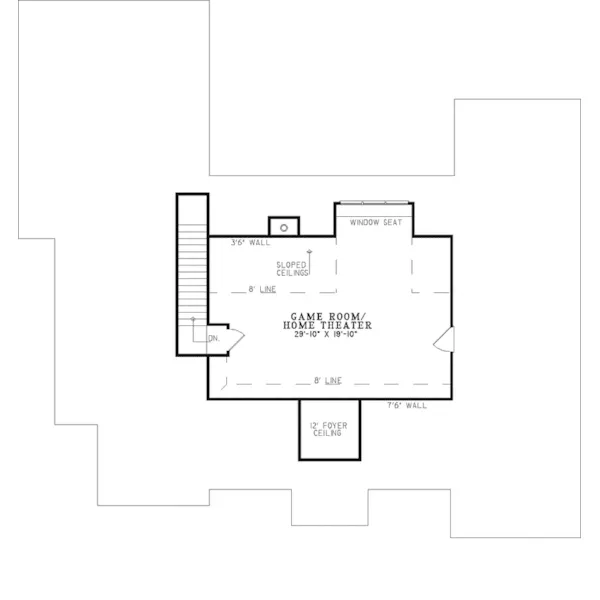 Traditional House Plan Second Floor - Fairway Bend Traditional Home 055D-0269 - Search House Plans and More