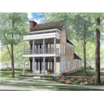 Charming Plantation Styled Narrow Lot Design