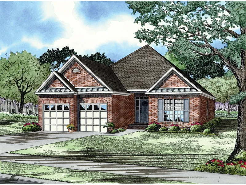 Southern House Plan Front Image - Britton Ranch Home 055D-0288 - Search House Plans and More