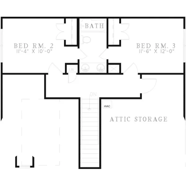 Contemporary House Plan Second Floor - Balducci Hill Ranch Home 055D-0292 - Search House Plans and More