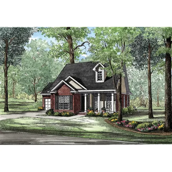 Southern Styled Home With Deep Front Porch