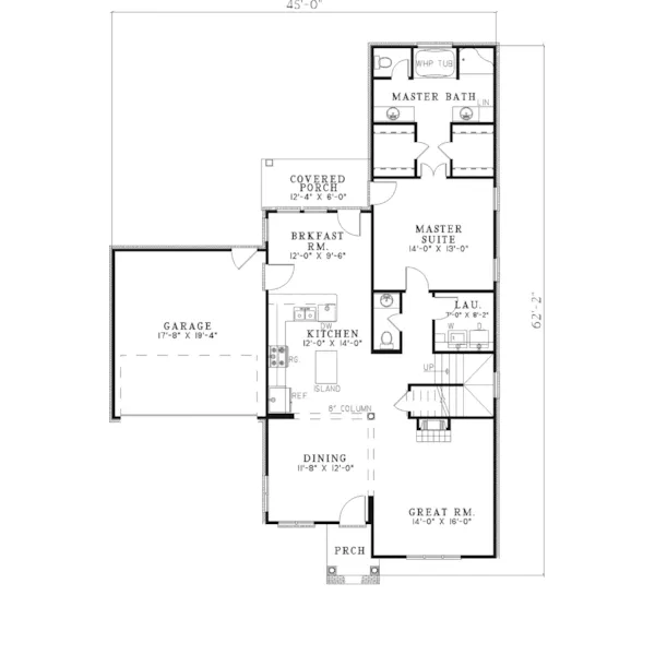 Country House Plan First Floor - Grosvenor Country Home 055D-0296 - Search House Plans and More