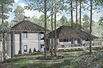 Lake House Plan Front Image of House - Rylee Modern Home 055D-0308 - Shop House Plans and More