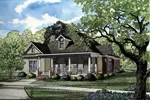 Country House Plan Front Image - Milburn Acres Narrow Lot Home 055D-0311 - Shop House Plans and More