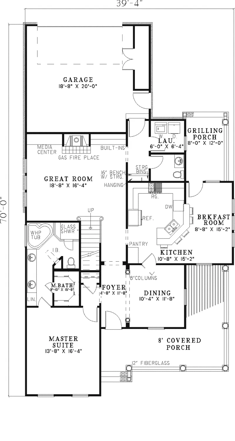 Farmhouse Plan First Floor - Polson Country Home 055D-0327 - Shop House Plans and More