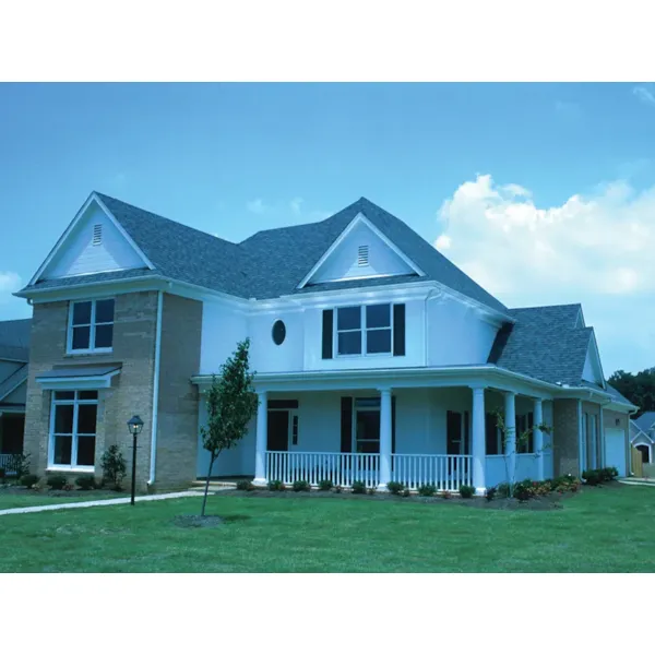 Two-Story Country House With Wap-Around Covered Porch