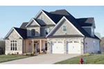 Country French House Plan Front Photo 01 - Bellabrook Arts And Crafts Home 055D-0337 - Search House Plans and More