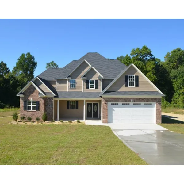 Traditional Two-Story Is Designed For Great Curb Appeal