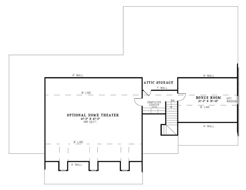 Country House Plan Second Floor - Callison Creek Cape Cod Home 055D-0347 - Search House Plans and More