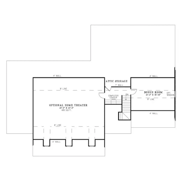 Cape Cod & New England House Plan Second Floor - Callison Creek Cape Cod Home 055D-0347 - Search House Plans and More