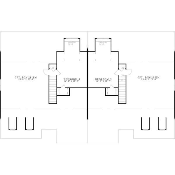 Multi-Family House Plan Second Floor - Sugar Hill Multi-Family Home 055D-0375 - Shop House Plans and More