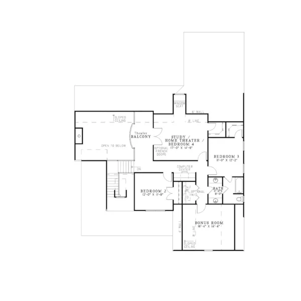 Country House Plan Second Floor - Spring Glen Country Farmhouse 055D-0410 - Shop House Plans and More