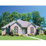 Gables Are Symmetrically Placed On Each Side Of The Front Entry Of This House