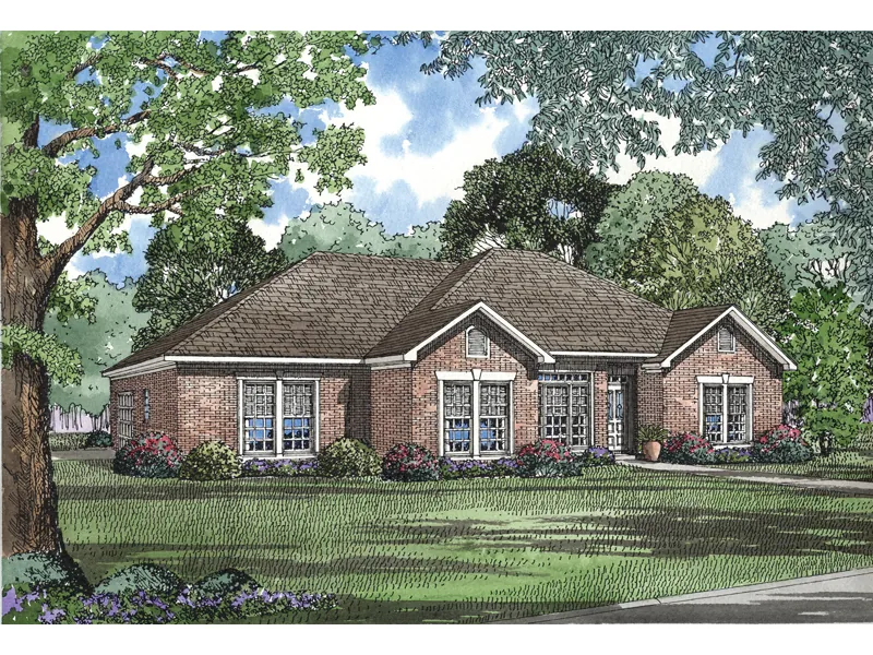 All Brick Ranch Designed For Comfortable Family Living