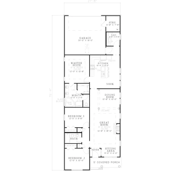 Neoclassical House Plan First Floor - Luke Neoclassical Home 055D-0434 - Shop House Plans and More