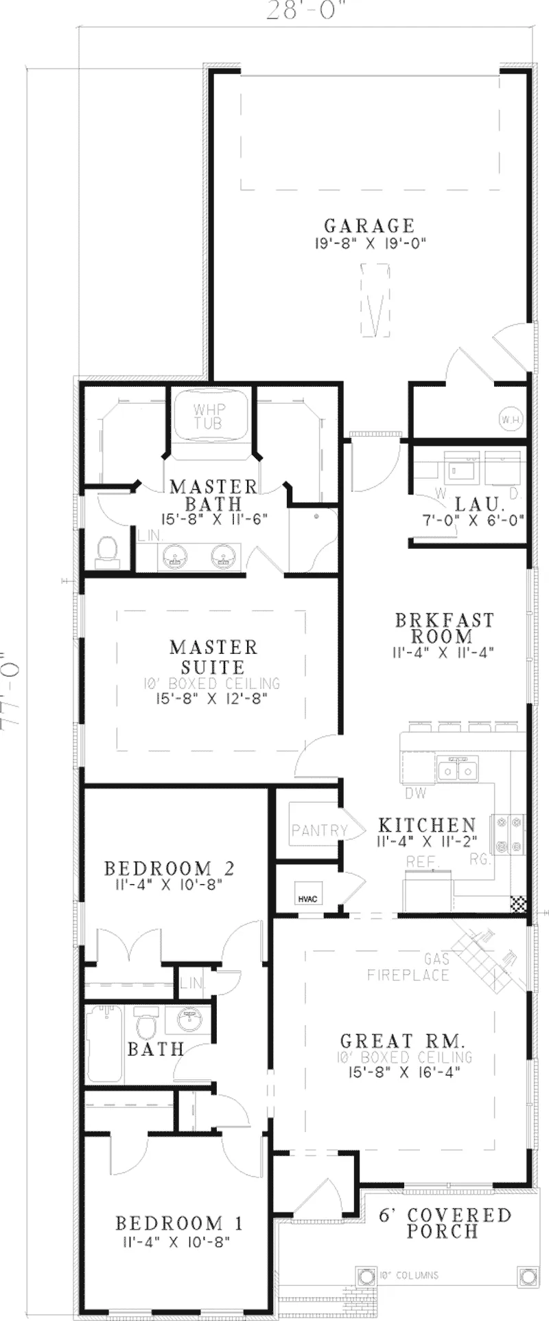 Country House Plan First Floor - Smizer Farm Country Home 055D-0437 - Shop House Plans and More