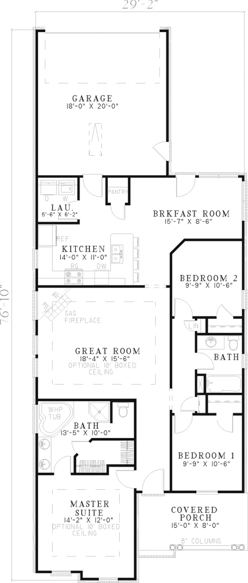 Country House Plan First Floor - Harvest Hill Country Home 055D-0438 - Search House Plans and More