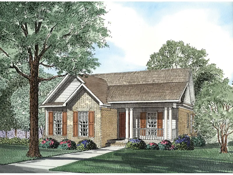 Narrow Lot Home Designed With Country Style In Mind