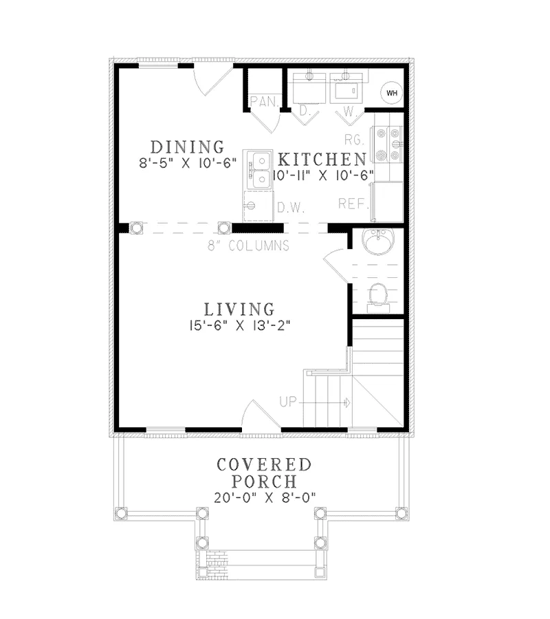 Farmhouse Plan First Floor - Greenleaf Valley Country Home 055D-0461 - Search House Plans and More
