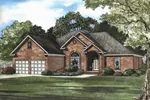 Stunning Arch Defines The Entrance Of This Lovely Brick Ranch