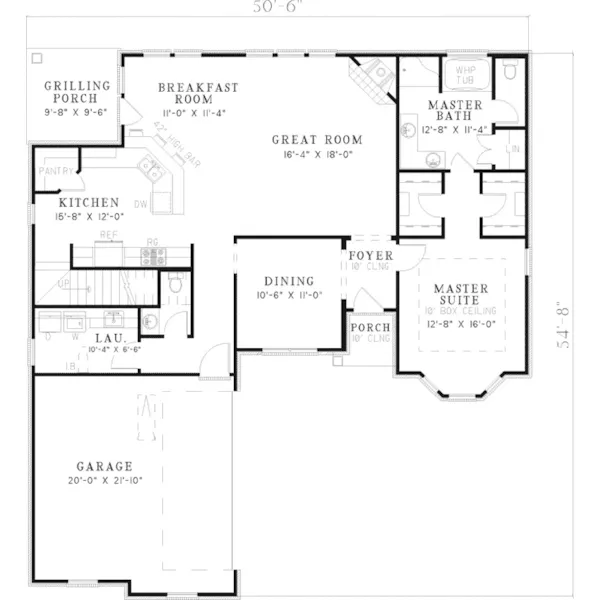 Country French House Plan First Floor - Indian Hill Country French Home 055D-0475 - Search House Plans and More