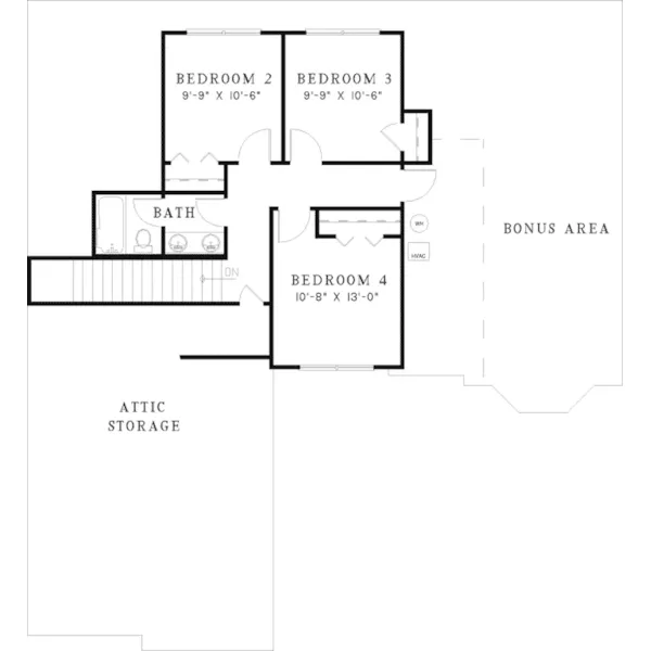 Country French House Plan Second Floor - Indian Hill Country French Home 055D-0475 - Search House Plans and More