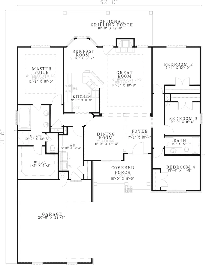 Country French House Plan First Floor - De Mara Country French Home 055D-0476 - Search House Plans and More