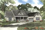 Shingle House Plan Front Image - Newberry Hollow Country Home 055D-0479 - Shop House Plans and More