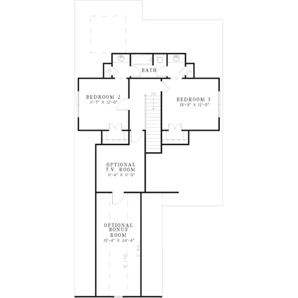 Country House Plan Second Floor - Drennan Country Home 055D-0480 - Search House Plans and More