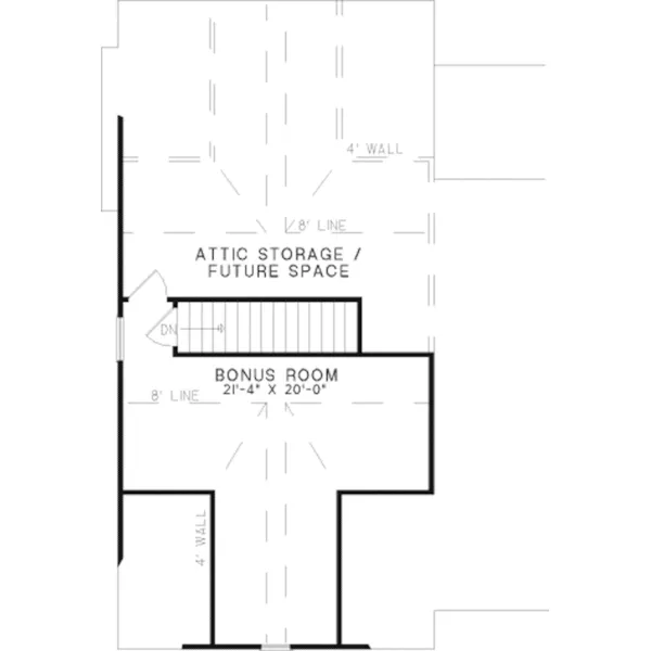 Traditional House Plan Bonus Room - Silvano Ranch Home 055D-0506 - Shop House Plans and More