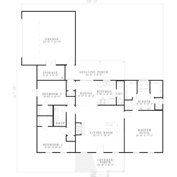 Traditional House Plan First Floor - Nantucket Cove Cape Cod Home 055D-0509 - Shop House Plans and More