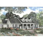 Cape Cod Style Ranch Home Has Triple Dormers 