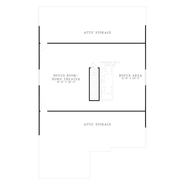 Saltbox House Plan Bonus Room - Lochmoor Country Ranch Home 055D-0514 - Shop House Plans and More