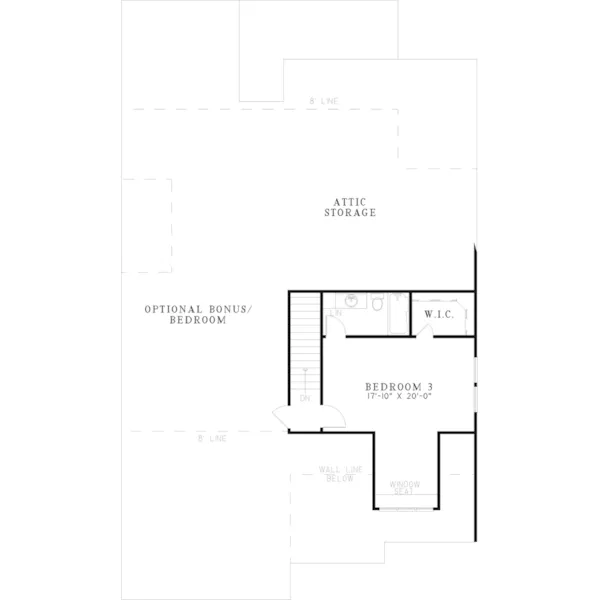 Bungalow House Plan Second Floor - Doncaster Crest Tudor Home 055D-0523 - Search House Plans and More