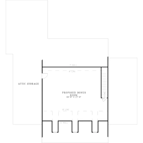 Country House Plan Second Floor - Julien Cape Cod Ranch Home 055D-0546 - Search House Plans and More