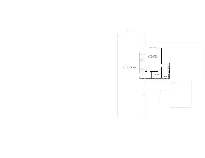 Traditional House Plan Second Floor - Feinstein Traditional Home 055D-0552 - Search House Plans and More