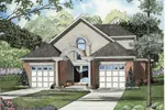 Symmetrical Traditional Home With Alluring Arched Entryway