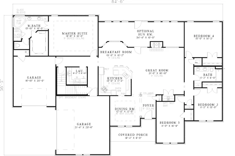 Country House Plan First Floor - Colfax Manor Luxury Home 055D-0581 - Search House Plans and More