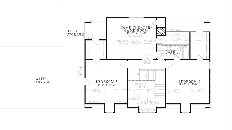 Country House Plan Second Floor - Newberry Terrace Farmhouse 055D-0582 - Shop House Plans and More