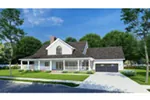 Country House Plan Rear Photo 01 - Newberry Terrace Farmhouse 055D-0582 - Shop House Plans and More