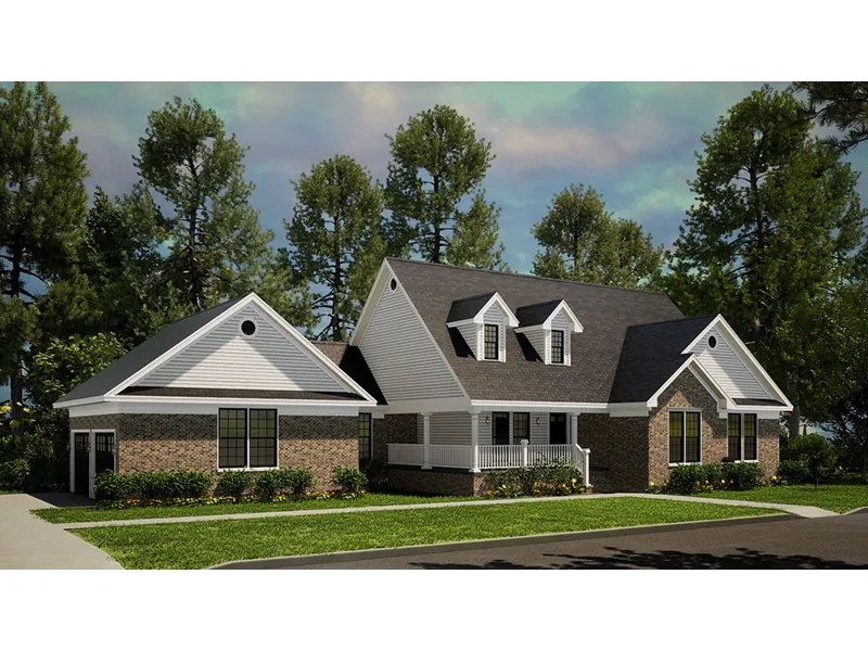 Ranch House Plan Front Photo 01 - Shiloh Woods Ranch Home 055D-0591 - Shop House Plans and More
