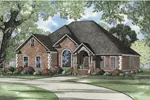 Arts & Crafts House Plan Front Image - Dresden Lake Ranch Home 055D-0594 - Search House Plans and More